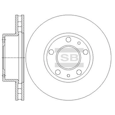 Тормозной диск SANGSIN T OBWV SD5506 1439914466 изображение 0