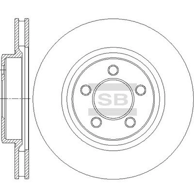 Тормозной диск SANGSIN U 7QUV3F SD5511 1439914471