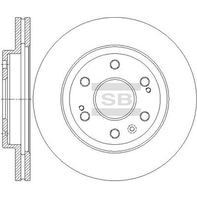 Тормозной диск SANGSIN V X2FN SD5519 1439914479 изображение 0