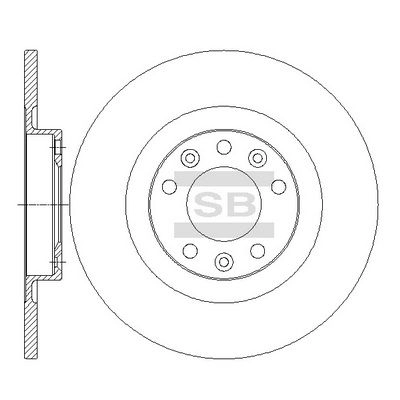 Тормозной диск SANGSIN E 2UZIO SD6005 1439914539 изображение 0