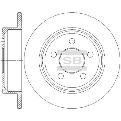 Тормозной диск SANGSIN V 157GY 1439914563 SD7003