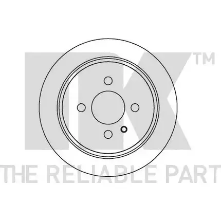 Тормозной диск NK 201573 S7T KMI0 1233200 изображение 0