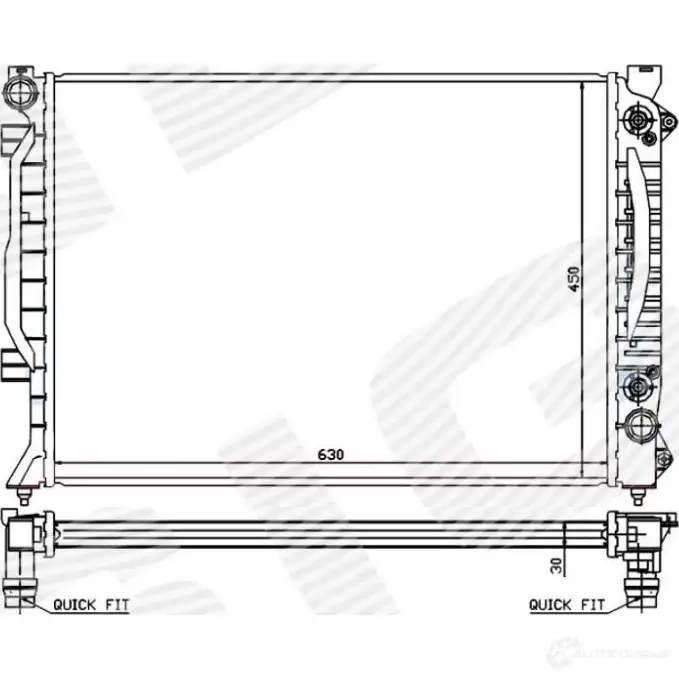 Радиатор SIGNEDA RA60423Q 1438090389 SMF 43