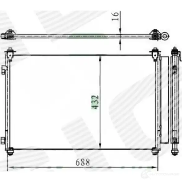 Радиатор кондиционера SIGNEDA RC3613 A 0JML 1438090838 изображение 0