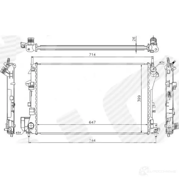Радиатор охлаждения SIGNEDA MU9A X 1438091242 RA63024A