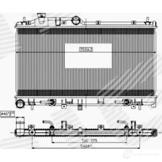 Радиатор охлаждения SIGNEDA RA67714 K4 66Q 1422722321 изображение 0