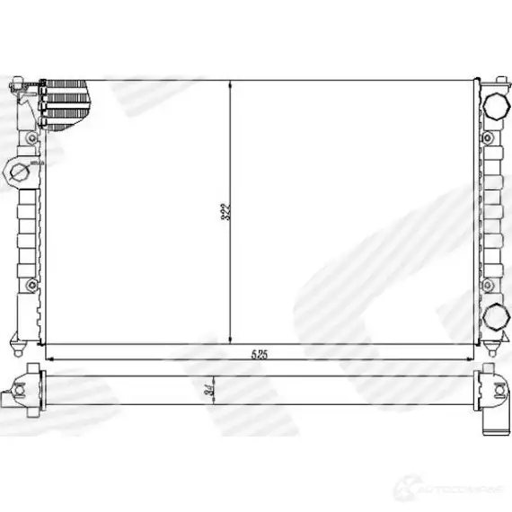 Радиатор охлаждения 1,8 mt SIGNEDA N XN44 RA65194A 1422730633 изображение 0