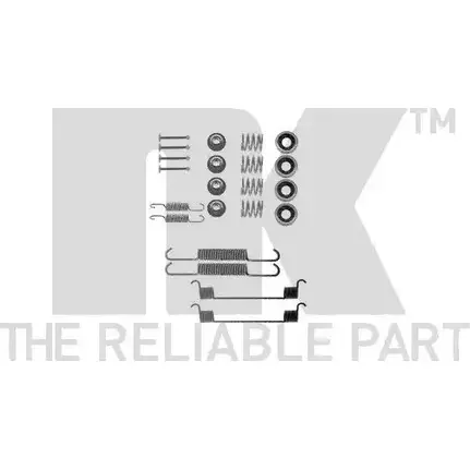 Ремкомплект тормозных колодок NK 7922540 1253588 L ZXQQ8