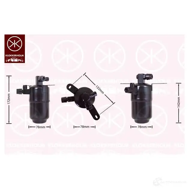 Осушитель кондиционера KLOKKERHOLM 3SBXY GZ 850487 352730d005
