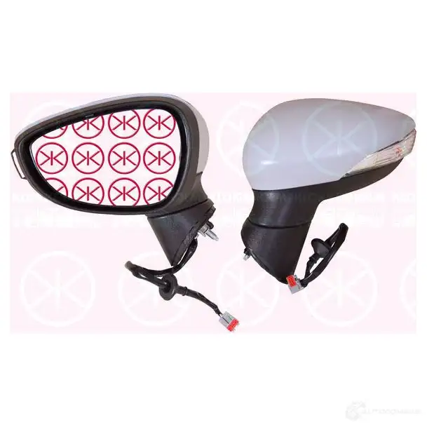 Зеркало боковое наружное KLOKKERHOLM WXZVW 09 846632 25651041