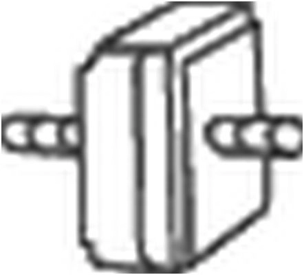 Резинка глушителя KLOKKERHOLM 1440728433 255-282 BO NES