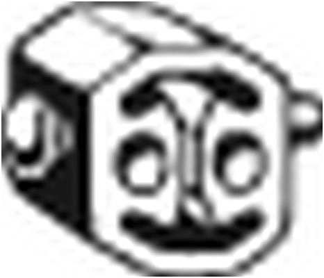 Резинка глушителя KLOKKERHOLM 1440728481 JV6 6X 255-842