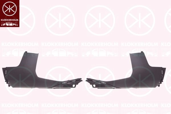 Юбка бампера KLOKKERHOLM 5546220 P6W0Y T 1440729304