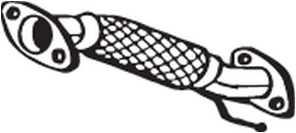 Выхлопная труба глушителя KLOKKERHOLM 700-237 JK8 ILK 1440729480