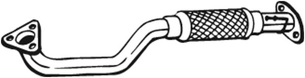 Выхлопная труба глушителя KLOKKERHOLM 1440729566 0R49 WB 750-101 изображение 0