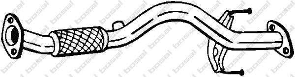 Выхлопная труба глушителя KLOKKERHOLM 1424287640 750-135 F2 3JZ изображение 0