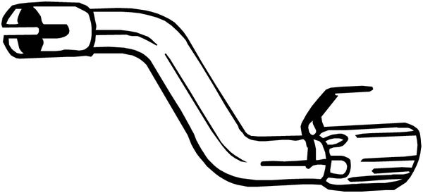 Выхлопная труба глушителя KLOKKERHOLM 1424287659 750-245 V PCZ9F изображение 0
