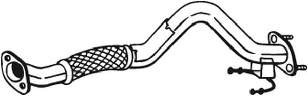 Выхлопная труба глушителя KLOKKERHOLM 750-259 1424287661 R 601C изображение 0
