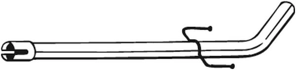 Выхлопная труба глушителя KLOKKERHOLM LGNO T 1440729580 750-265 изображение 0