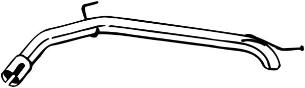Выхлопная труба глушителя KLOKKERHOLM 1440729584 750-283 M9 OCDL изображение 0