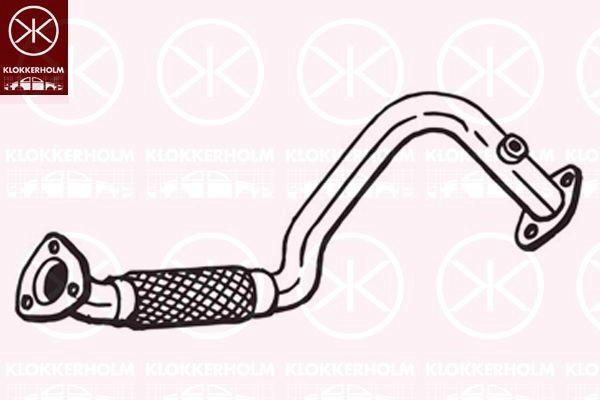 Выхлопная труба глушителя KLOKKERHOLM 750-307 1440729590 XGTP X0 изображение 0