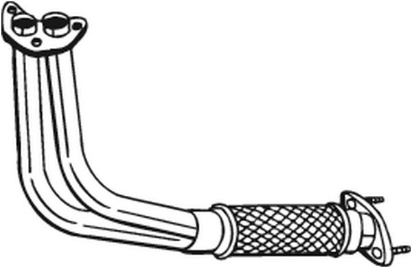 Выхлопная труба глушителя KLOKKERHOLM B5H EE2A 753-223 1440729684 изображение 0
