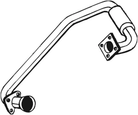 Выхлопная труба глушителя KLOKKERHOLM BN 7XV 1440729748 787-563