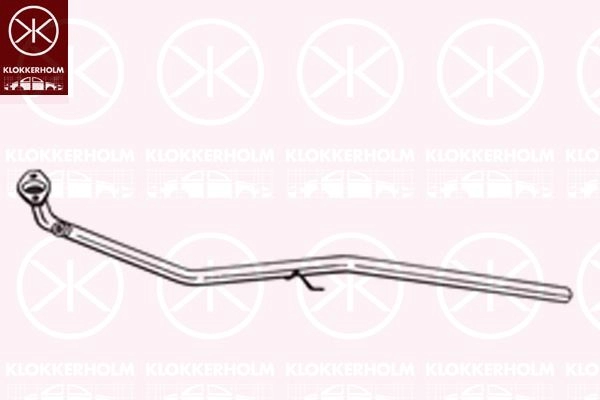 Выхлопная труба глушителя KLOKKERHOLM 1440729795 800-337 WL2HI 1 изображение 0