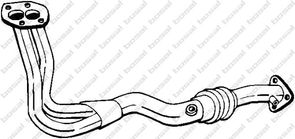 Выхлопная труба глушителя KLOKKERHOLM 85 X1ZB 1440729902 827-227