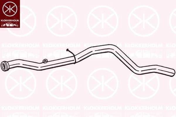 Выхлопная труба глушителя KLOKKERHOLM 9HWQM Y5 1440729966 850-181 изображение 0