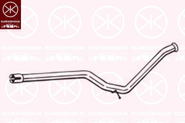 Выхлопная труба глушителя KLOKKERHOLM 1440729972 850-961 5R 15J5M изображение 0