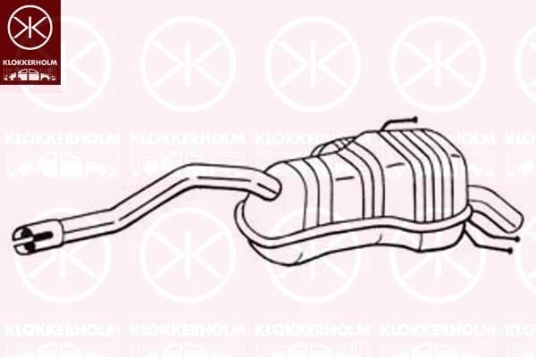 Глушитель KLOKKERHOLM 148-213 6MX MIL 1440730699 изображение 0