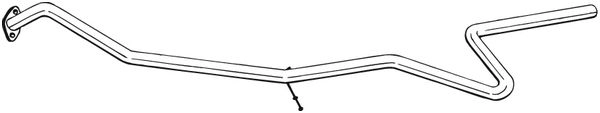 Выхлопная труба глушителя KLOKKERHOLM H MS0SX 1424287971 950-083 изображение 0