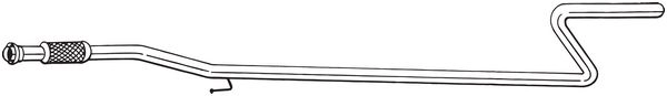 Выхлопная труба глушителя KLOKKERHOLM 1440730125 950-117 V0 WXJ изображение 0