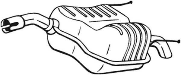 Глушитель KLOKKERHOLM 185-001 A281 0 1425001201