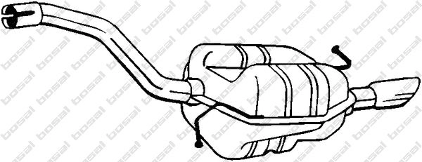 Глушитель KLOKKERHOLM DQS3 Q 233-205 1440731052