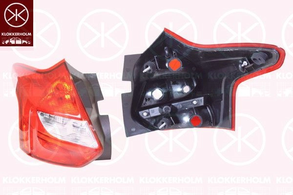 Задний фонарь KLOKKERHOLM 1440733885 25360701A1 7IN DC