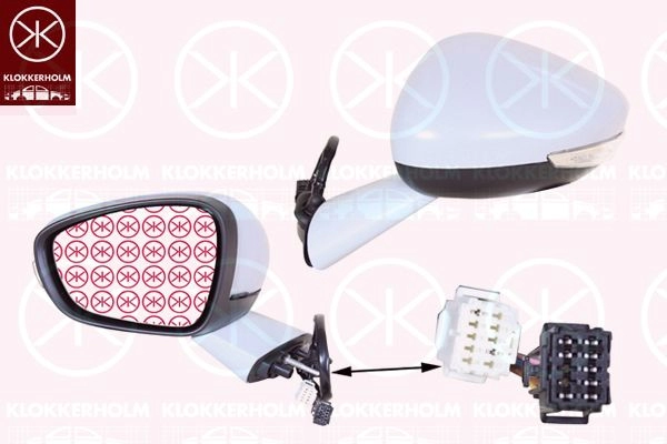 Зеркало боковое наружное KLOKKERHOLM 5KV1P HC 05401037 1440735477