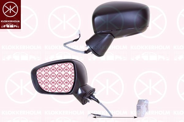 Зеркало боковое наружное KLOKKERHOLM GUDM4 GC 1440736751 68191044