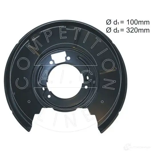 Щиток тормозного диска A.I.C. COMPETITION LINE 1437305220 55498 JU 7PN изображение 0