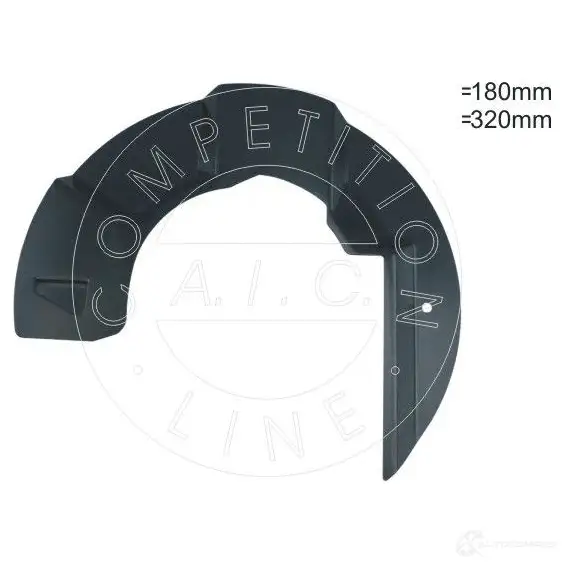 Щиток тормозного диска A.I.C. COMPETITION LINE 1437305242 XE3P N3 57789 - Изображение 1
