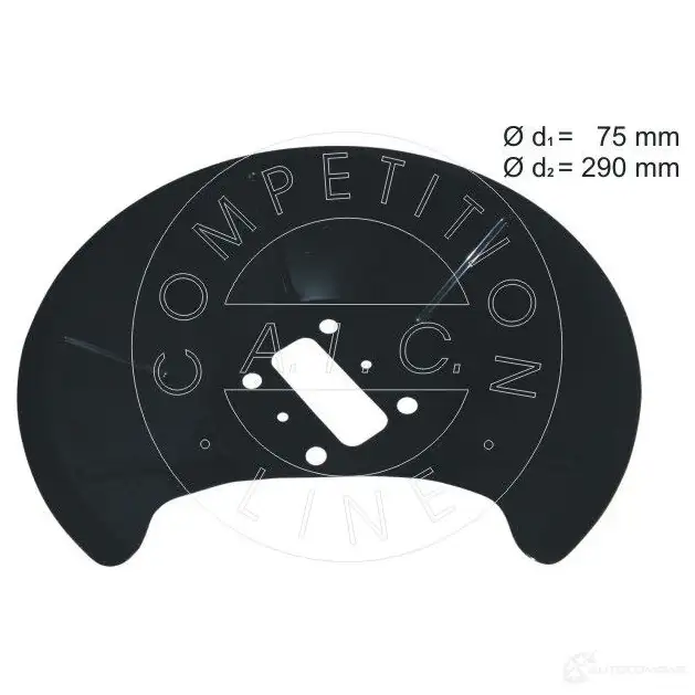 Щиток тормозного диска A.I.C. COMPETITION LINE A 2RFU6 56386 1437305575
