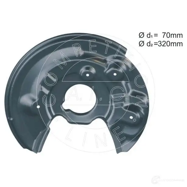 Щиток тормозного диска A.I.C. COMPETITION LINE 42JY T 1437305589 57843 изображение 0