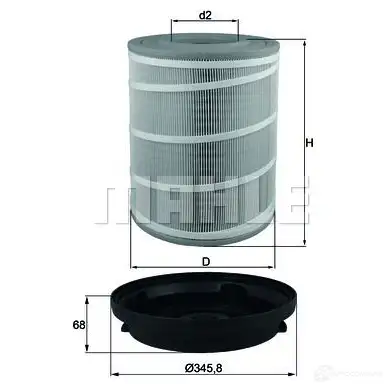 Воздушный фильтр KNECHT 7 0588317 lx3480kit 415779 U2EV6V изображение 0