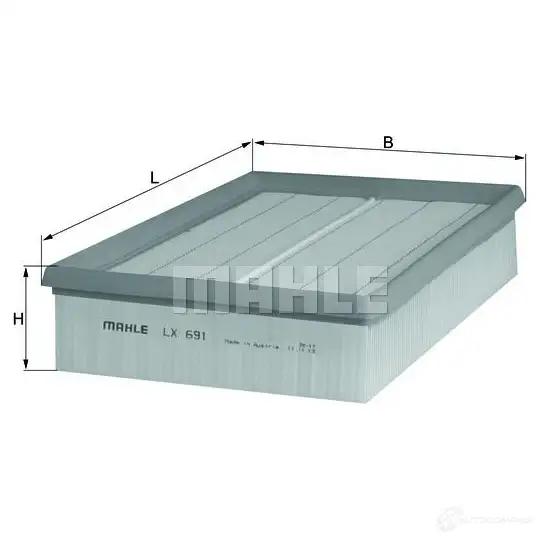 Воздушный фильтр KNECHT lx691 416080 796 55531 LBFMFOA изображение 0