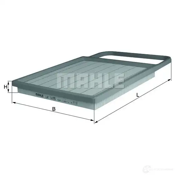 Воздушный фильтр KNECHT HDBBIE lx1475 76631 204 415214