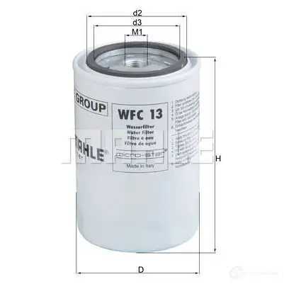 Фильтр охлаждающей жидкости KNECHT wfc13 AP58BSR 7 0319192 416927