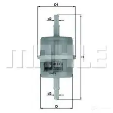 Топливный фильтр KNECHT KL 63 414224 78718595 kl63of