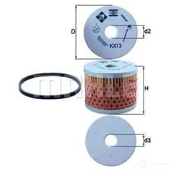 Топливный фильтр KNECHT 77 711450 TD1C624 kx13d 414307 изображение 0