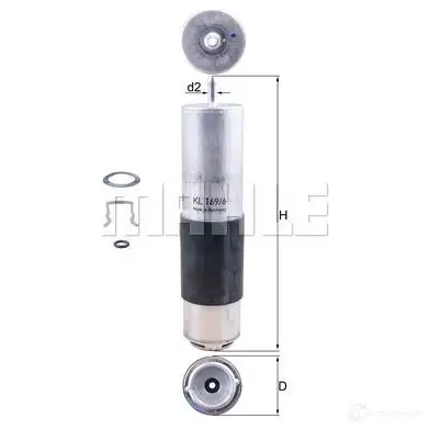 Топливный фильтр KNECHT CX5WBC kl1696d 7237462 6 414050